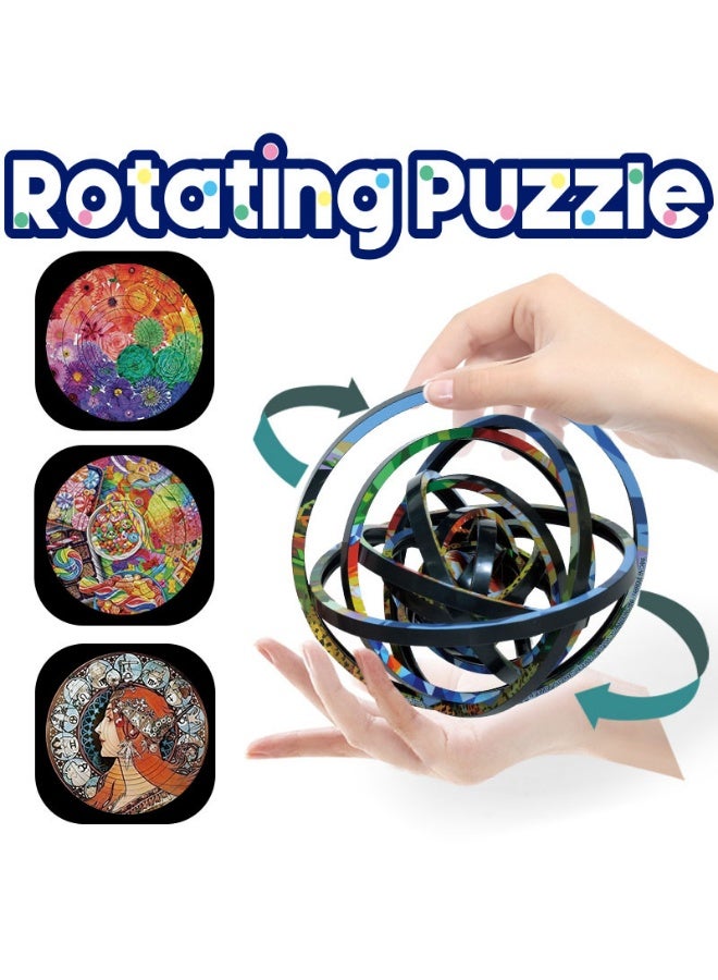Children's Rotating Puzzle Decompression 3D Stereo Educational Toys - Image 1