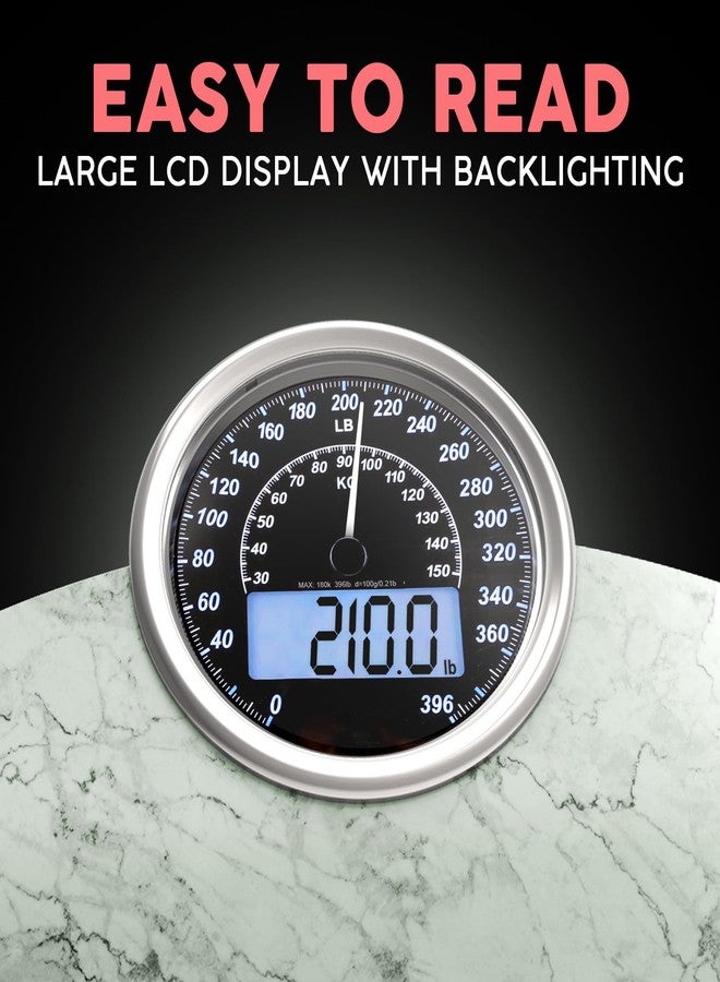 Adamson Hybrid Bathroom Scale - Analog & Digital Display, Accurate to 400 lbs - Image 4