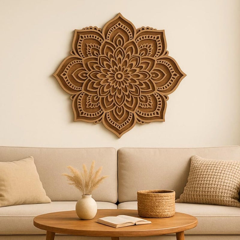 KRAVORAH ألواح MDF بقطر 12 بوصة من KRAVORAH | لوح خشب MDF دائري من الصنوبر للفنون والحرف، فن ليبان وفن ماندالا | قطع خشبية ذات سطح أملس لديكور المنزل، مشاريع صيفية DIY | ديكور حائط DIY | لوح فني - Image 4