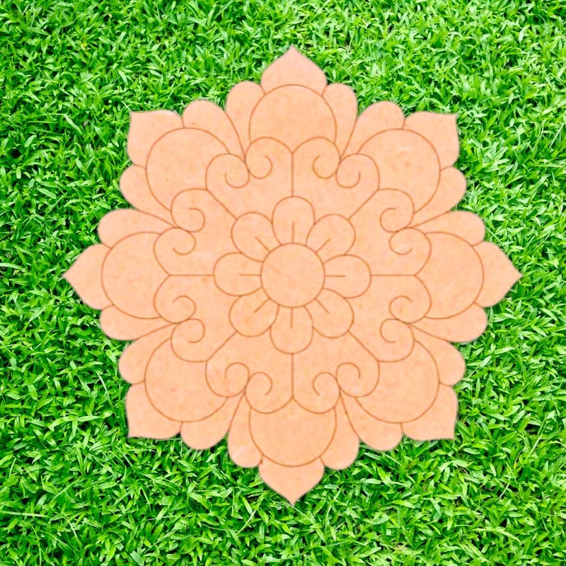 KRAVORAH ألواح MDF بقطر 12 بوصة من KRAVORAH | لوح خشب MDF دائري من الصنوبر للفنون والحرف، فن ليبان وفن ماندالا | قطع خشبية ذات سطح أملس لديكور المنزل، مشاريع صيفية DIY | ديكور حائط DIY | لوح فني - Image 2
