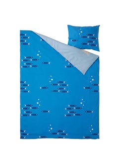 Zaboon Duvet Cover And Pillowcase, Ocean Animals Pattern/Multicolour, 150X200/50X80 Cm  - Image 3