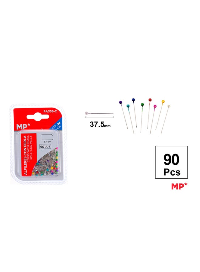 MP METAL PINS WITH PEARL FOR FABRIC