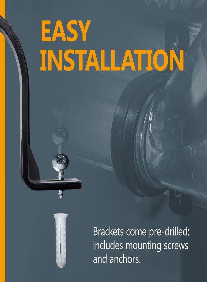 POWERTEC 70319-P2 Hangers for 2-1/2" Dust Collection Hose and Pipe, with Mounting Screws, 10 PK - Image 3