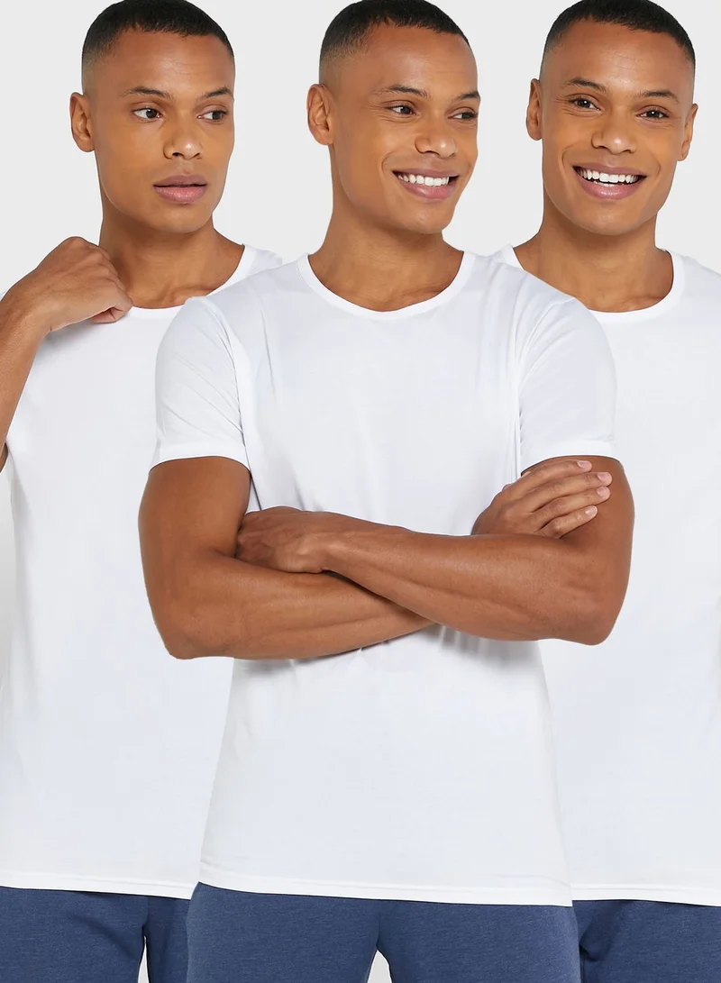 Marks & Spencer 3 Pack Assorted Crew Neck T-Shirt