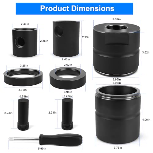 Jetuplusllc Pin and Bushing Adapter Service Kit 15030 to be Used with the Pin Bushing Starter Kit for Heavy Duty Semi Trucks Equipment Adapter Tool for Removing Pins Bushings - Image 3
