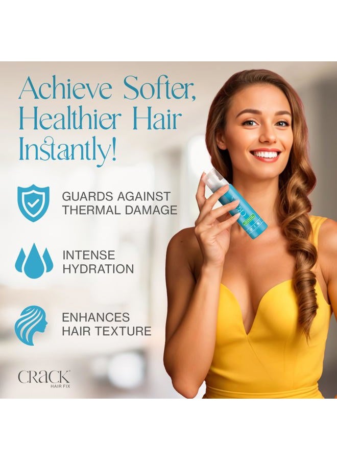 Crack HAIR FIX Mist Spray - Moisturizes & Protects Hair From Dryness & Thermal Damage, Improves Texture, and Restores Youthful Shine (2) - Image 3