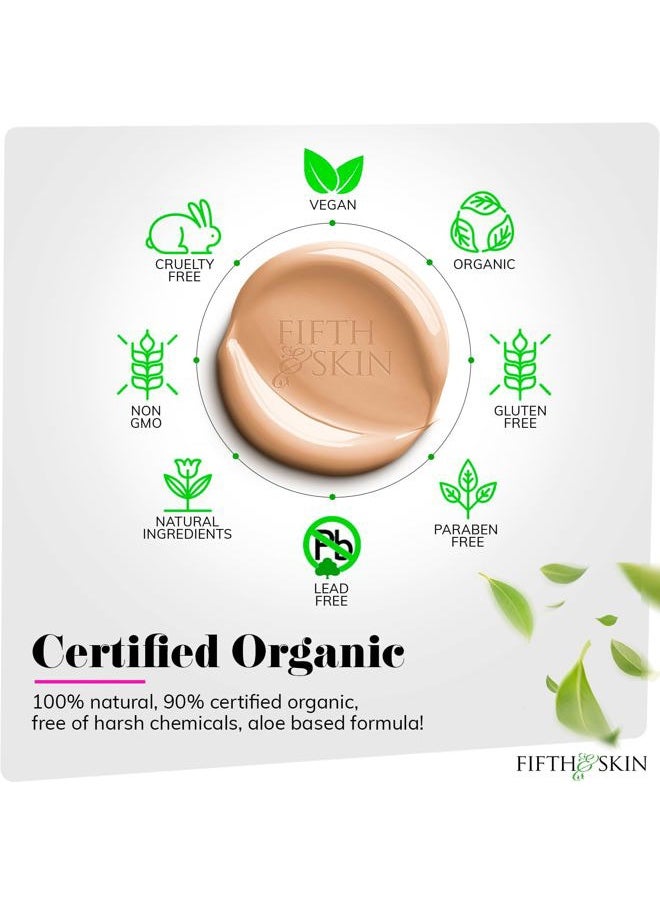 Fifth & Skin - : Better'n Ur Skin Liquid Foundation (SOFT BEIGE) - Natural, Organic, Vegan, Cruelty-Free - Gluten-Free Beauty with Buildable Coverage and Palm-Free Luxury - 1 oz - Image 1