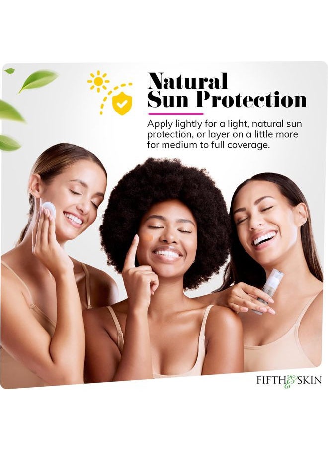 Fifth & Skin - : Better'n Ur Skin Liquid Foundation (SOFT BEIGE) - Natural, Organic, Vegan, Cruelty-Free - Gluten-Free Beauty with Buildable Coverage and Palm-Free Luxury - 1 oz - Image 1