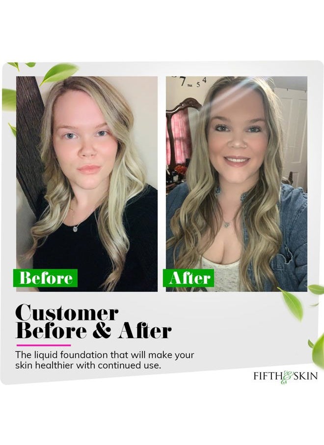Fifth & Skin - : Better'n Ur Skin Liquid Foundation (SOFT BEIGE) - Natural, Organic, Vegan, Cruelty-Free - Gluten-Free Beauty with Buildable Coverage and Palm-Free Luxury - 1 oz - Image 1