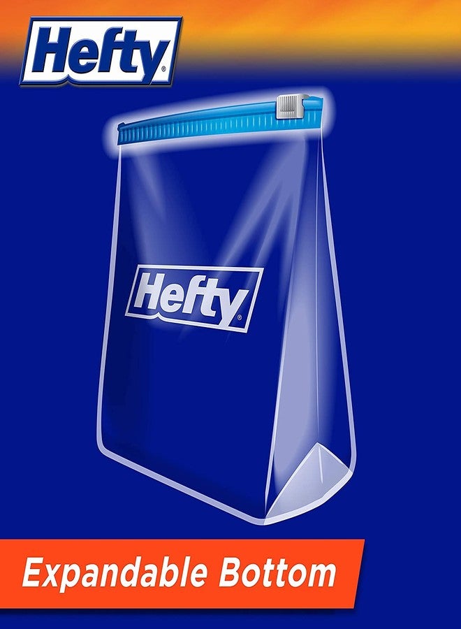 Hefty Freezer Slider Bags, Quart, 15 CT (Pack - 3) - Image 2