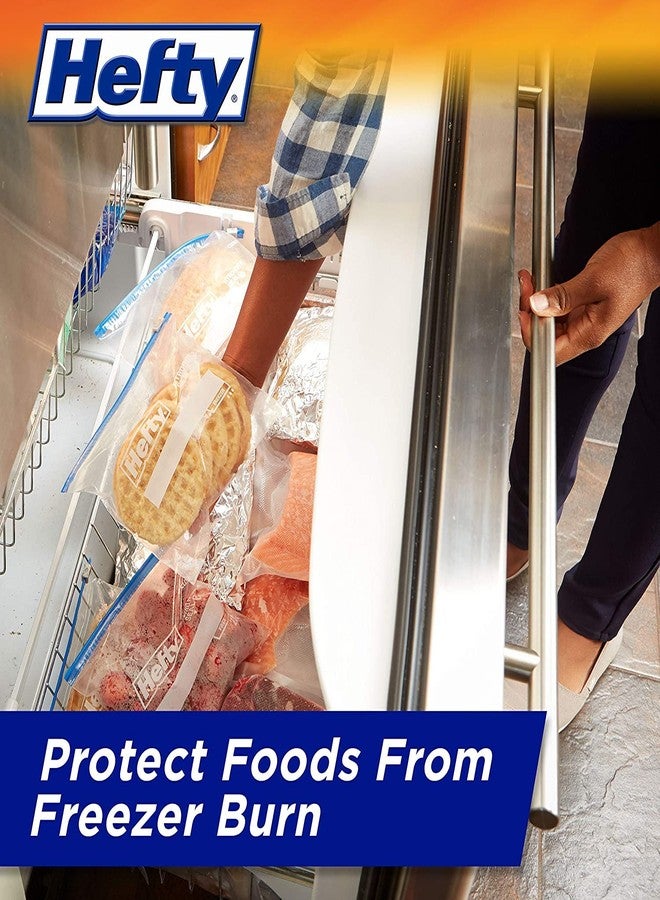 Hefty Freezer Slider Bags, Quart, 15 CT (Pack - 3) - Image 4