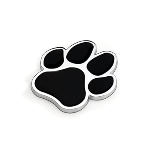 Fsforcar Paw Print Car Decal 3D Chrome Dog Paw Footprint Metal Sticker for Auto Motorcycle - Image 1