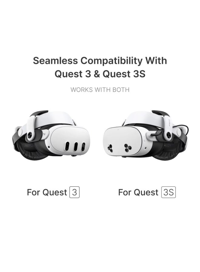 بوبوفر حزام رأس BOBOVR M3 PRO المريح المزود ببطارية، متوافق مع Meta Quest 3/Quest 3s، بديل لحزام Elite، يوفر وقت لعب ودعمًا محسّنين - Image 2