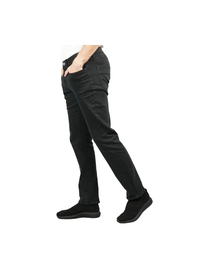GIORDANO Men's Black Denim Skinny Taper Jeans