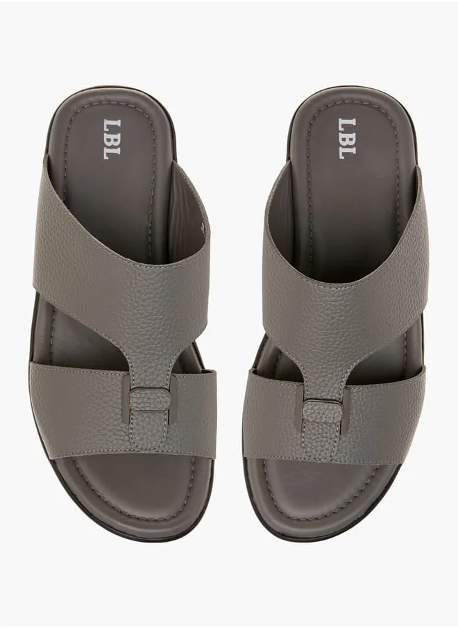 LBL by Shoexpress Men Textured Slip-On Arabic Sandals Ramadan Collection