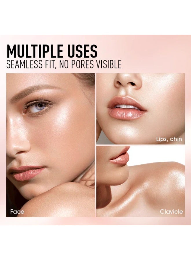 أوتو O.TWO.O Galaxy Shimmer Liquid Highlighter – Radiant Glow Makeup (#2, SUNLIGHT) - Image 3