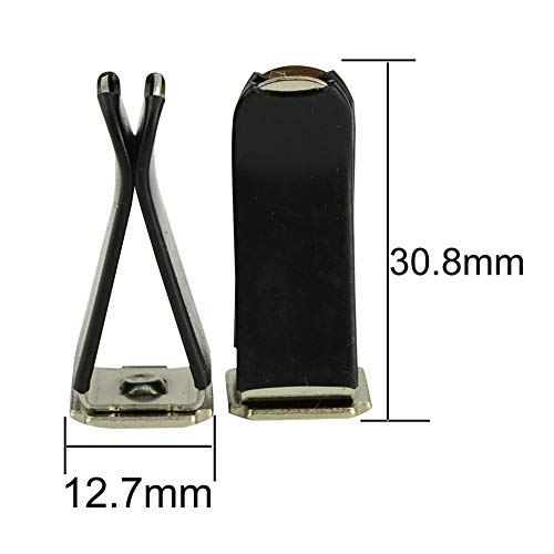 lasenersm 10 Pieces Square Head Car Air Vent Clip Car Vent Clip Auto Air Conditioner Car Outlet Clips, Black Clip - Image 3