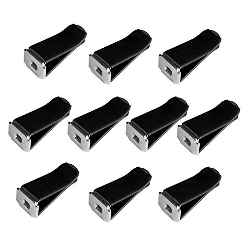 lasenersm 10 Pieces Square Head Car Air Vent Clip Car Vent Clip Auto Air Conditioner Car Outlet Clips, Black Clip - Image 1