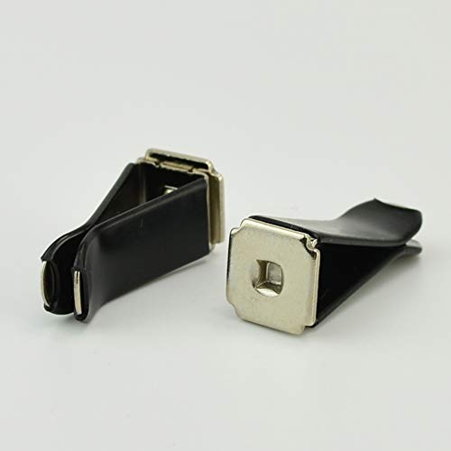 lasenersm 10 Pieces Square Head Car Air Vent Clip Car Vent Clip Auto Air Conditioner Car Outlet Clips, Black Clip - Image 2