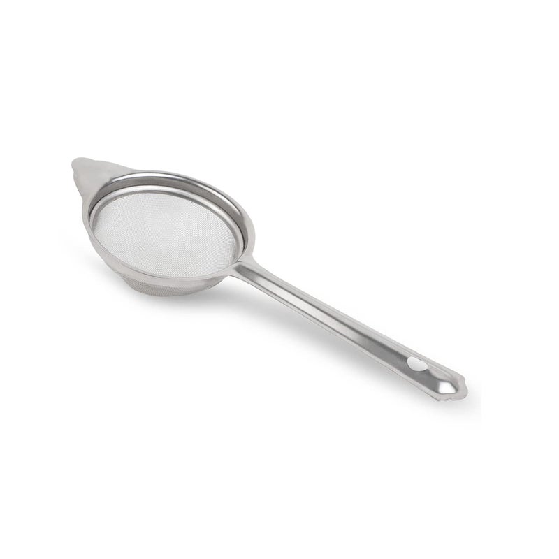 IDEAL PRIME Heavy Gauge Stainless Steel Saucepan Induction Bottom with Tea Strainer & Grater (3 Pices) | Steel Tapeli Milk/Tea Pan Chai Channi Kisni Kishni Kitchen Tools Pack of 3 - Image 5