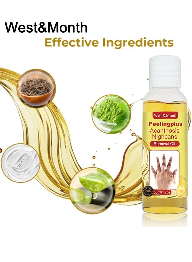 West&Month Peeling Plus-Acanthosis NigricansRremoval Oil,Dark Spot Corrector Oil, Acanthosis Nigricans Treatment For Dark Knuckle Finger Elbow And Knee Removal 50ML - Image 3