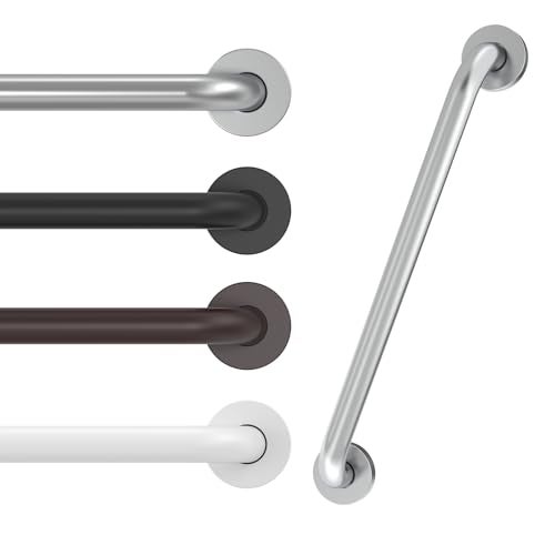 Tesuchan 16 Inch Grab Bars for Wall Brush Nickel, Safety Shower Grab Bars for Seniors Elderly Handicapped, Handicap Grab Bars for Shower with Concealed Screws, Tesuchan - Image 1