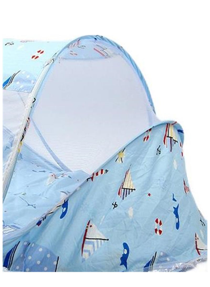 شبكة قابلة للطي مضادة للبعوض مع وسادة نوم ووسادة ناموسية بسحاب ناموسية بعمر 0-3 سنوات - Image 2
