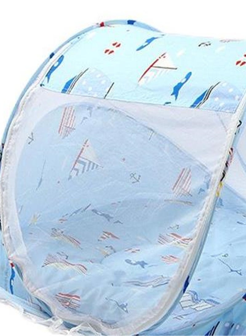 شبكة قابلة للطي مضادة للبعوض مع وسادة نوم ووسادة ناموسية بسحاب ناموسية بعمر 0-3 سنوات - Image 4