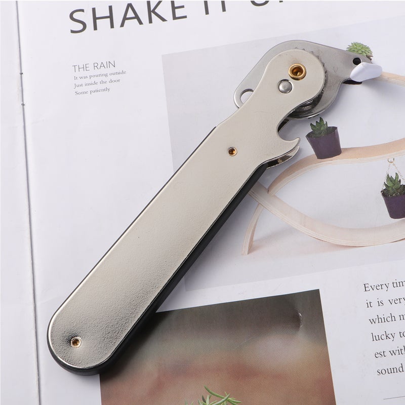 Manual Can Opener Stainless Steel Tin Opener Kitchen Can for Restaurant Home Camping - Image 1