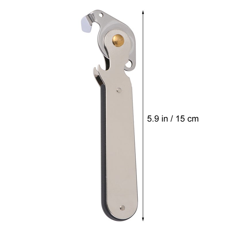 Manual Can Opener Stainless Steel Tin Opener Kitchen Can for Restaurant Home Camping - Image 2