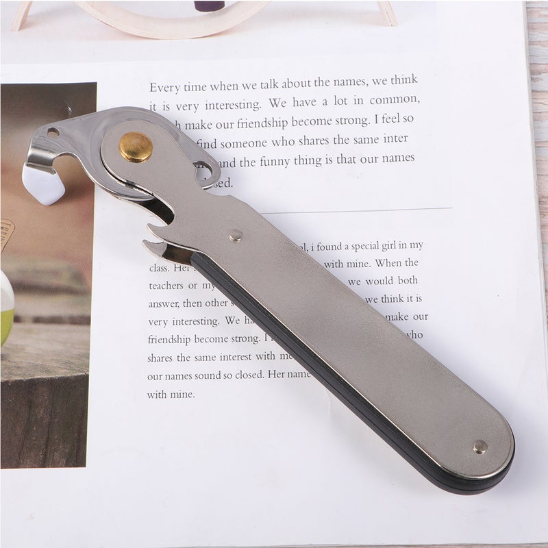 Manual Can Opener Stainless Steel Tin Opener Kitchen Can for Restaurant Home Camping - Image 5