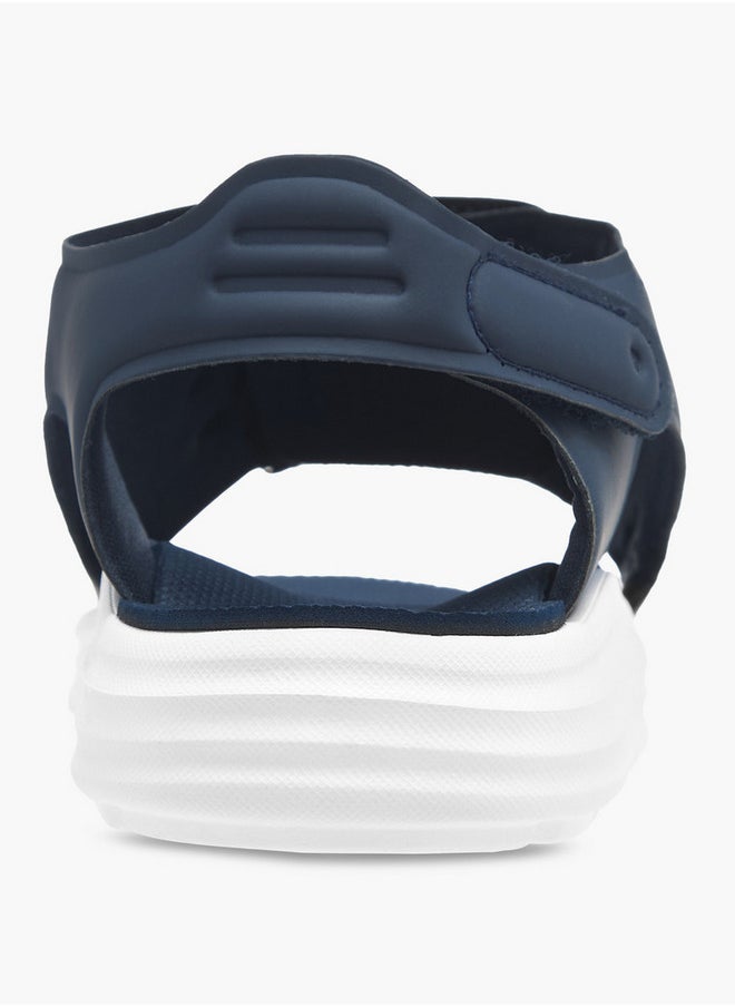 Boys' Logo Detail Sandals with Hook and Loop Closure