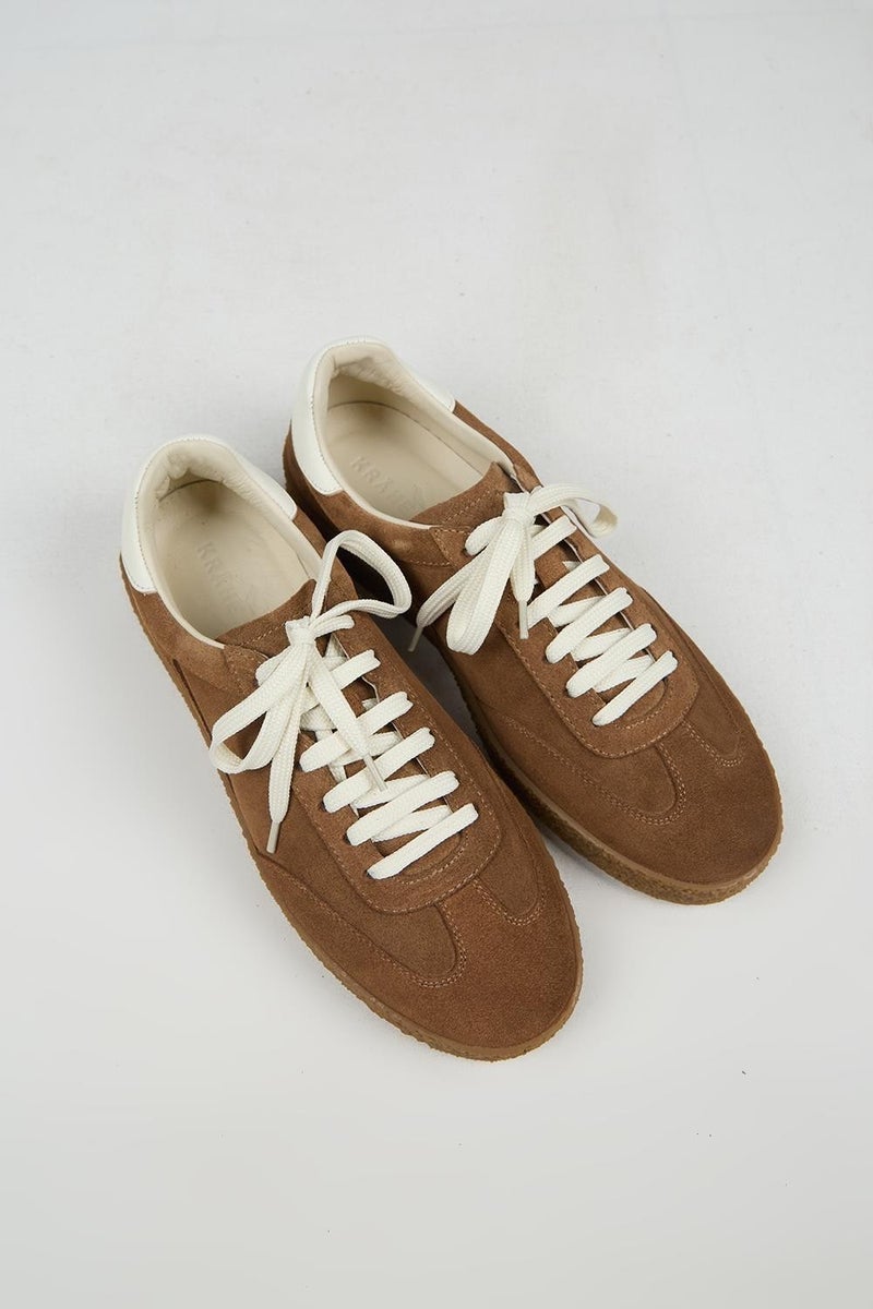 Krahe Palminteri 2 Men's Genuine Leather Lace-up Sand-Ecru Sneakers - Image 3