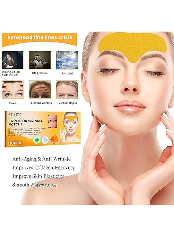 general 30pcs forehead wrinkle removal patches, smooth forehead and fine lines and smooth wrinkles, facial forehead patches, lift facial skin, hydrolyzed collagen wrinkle forehead patches and smooth wrinkles - Image 2