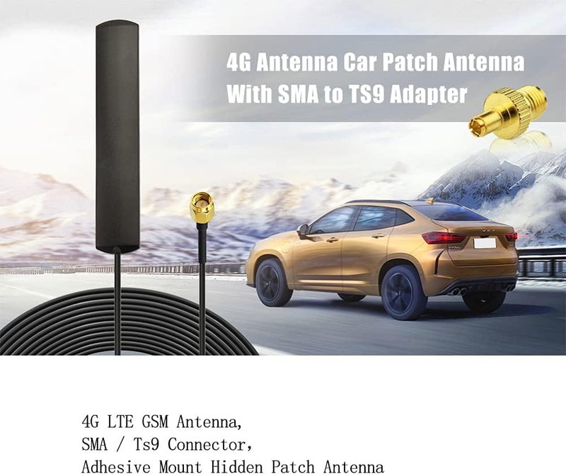 Superbat هوائي Wlaniot 4G LTE GSM متعدد الاتجاهات 700-2600MHZ مع تركيب لاصق وموصل SMA ذكر للسيارة ونقطة الاتصال وجهاز التوجيه والمودم بطول 10 أقدام - Image 2