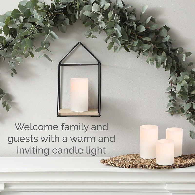 Mikasa Mikasa Real Wax Wavy Top Flameless Candles Exquisite White Battery Candles for Wedding Christmas Decorations and Everyday 3x8 Inch - Image 5