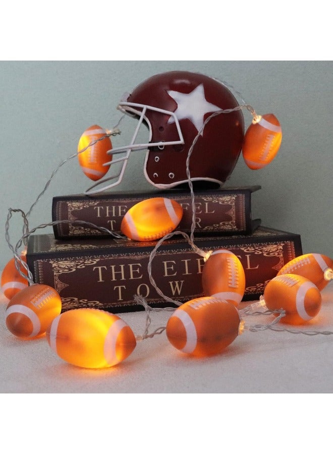 إعداد أجواء ديكور مشهد كأس العالم 2026 - لون الإضاءة: إضاءة دافئة لكرة القدم، الطاقة: 10 مصابيح ببطارية 8 أمتار [إضاءة مستمرة + وميض] - Image 4