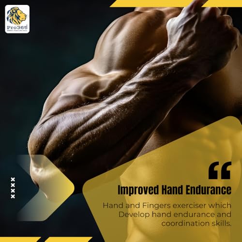 PRO365 D Shape Pro Hand Gripper | Strengthener with Counter Timer | 100KG Resistance | Hand Exerciser for Forearm, Wrist Workout | Improve Grip Strength | Endurance & Flexibility | Black | - Image 5