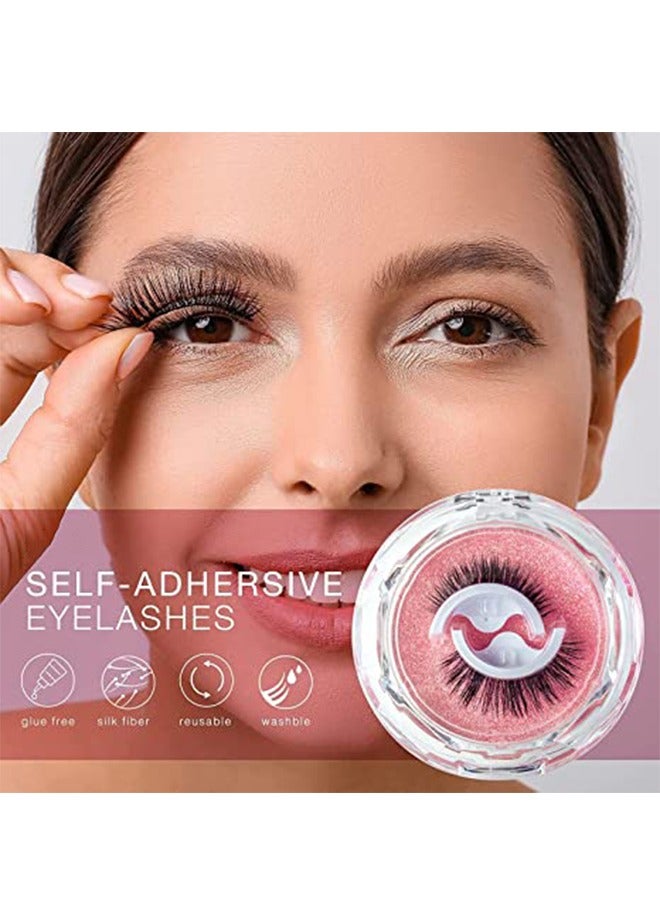 Generic 1 Pairs Self Adhesive Reusable Adhesive Eyelashes  - Image 2