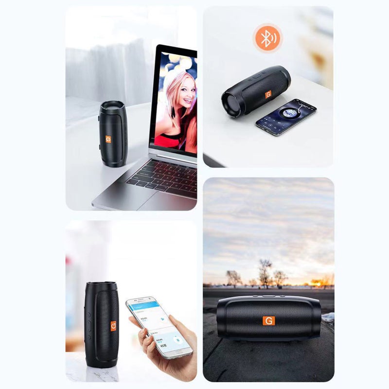 Wireless Bluetooth Speaker: Black, 10M Stable Transmission, HIFI Lossless Sound - Fantastic Bass, Mini Portable Speaker for Outdoor Home Desktop Car Use - Image 4