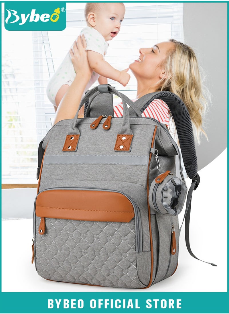 Bybeo Diaper Bag Backpack, Nappy Bag Backpack, Baby Changing Bags, Multifunctional Travel Back Pack Maternity, Large Capacity, Waterproof and Stylish  - Image 1