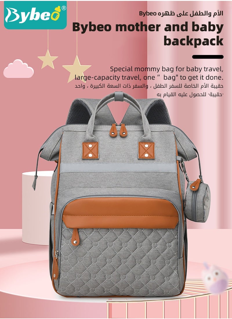 Bybeo Diaper Bag Backpack, Nappy Bag Backpack, Baby Changing Bags, Multifunctional Travel Back Pack Maternity, Large Capacity, Waterproof and Stylish  - Image 2