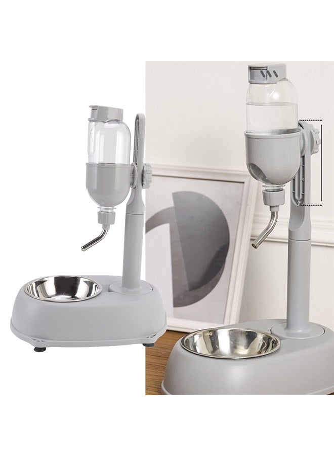 Fydun Pet Standing Water, 500ml Multifunctional Detachable Water Dispenser with Dispenser Bowl Height Adjustable Automatic Feeder - Image 3