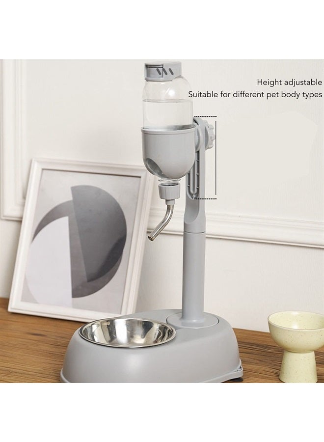 Fydun Pet Standing Water, 500ml Multifunctional Detachable Water Dispenser with Dispenser Bowl Height Adjustable Automatic Feeder - Image 4