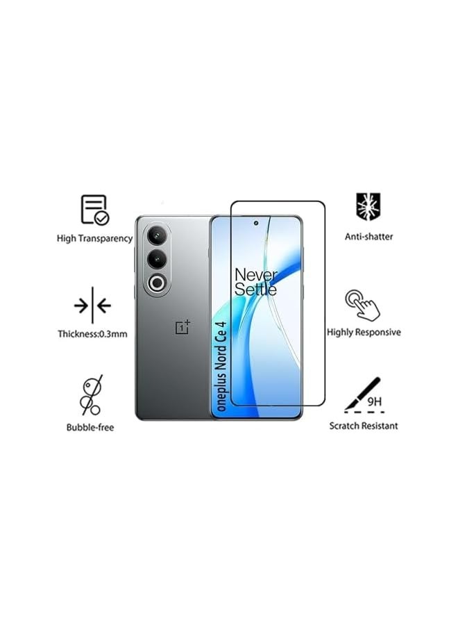 PROMASS Screen Protector for Oneplus Nord CE 4 5G Tempered Glass Screen Protector Edge to Edge Glass Anti Fingerprint 3D Scratch Proof Screen Glass for Oneplus Nord CE 4 - Image 3
