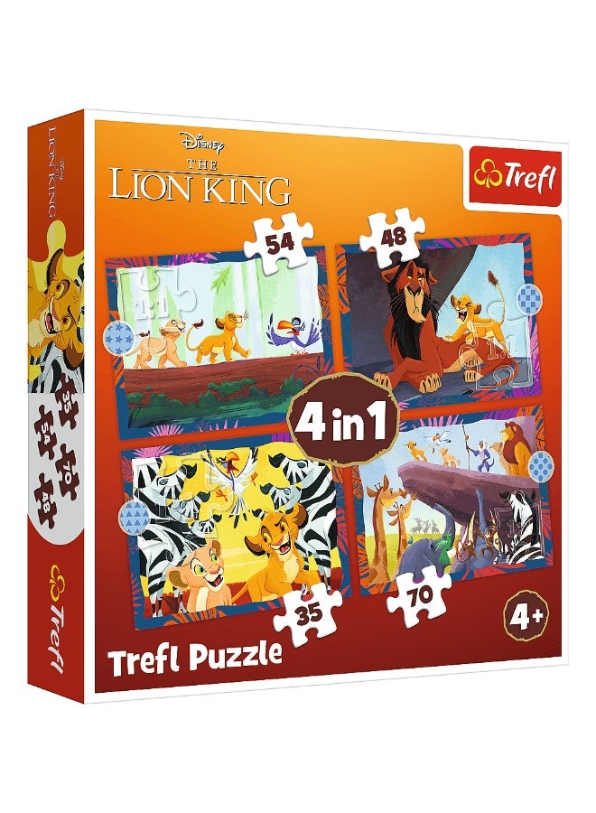 تريفل بازل ديزني الأسد الملك الشجاع 4 في 1 (35+48+54+70) قطعة - 34653 - Image 1