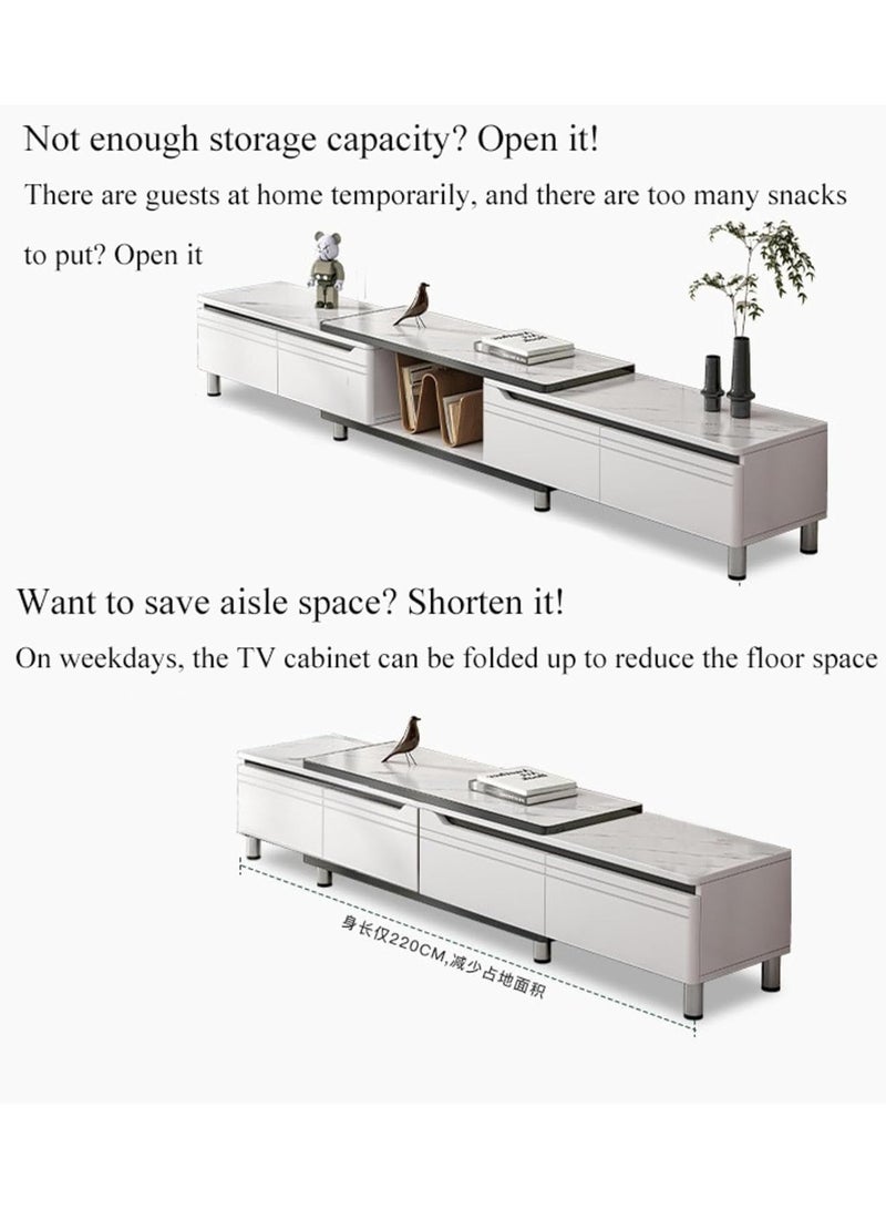 DubaiGallery Living Room Modern Shelf Storage Cabinet Table - Image 4