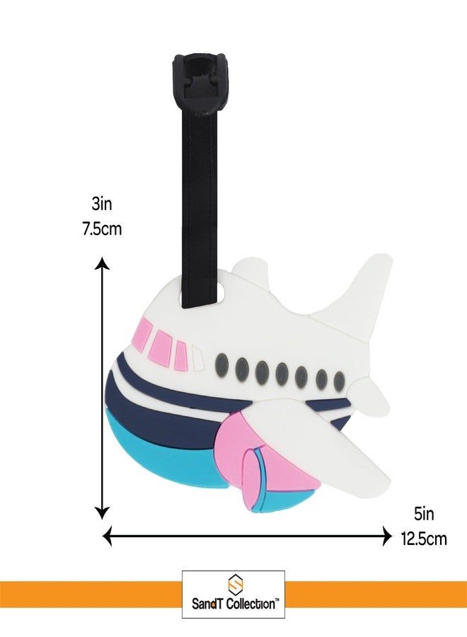 SandT Collection Luggage Tag School Bag ID Holder for Kids Travel (Airplane) - Image 4