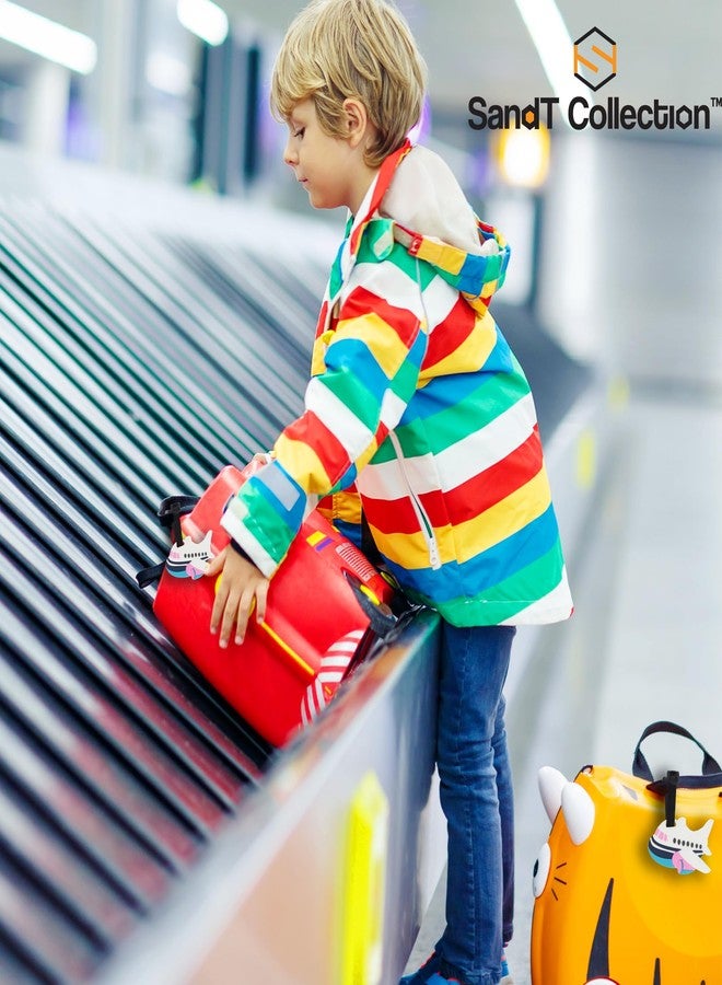 SandT Collection Luggage Tag School Bag ID Holder for Kids Travel (Airplane) - Image 3