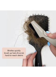 Kitsch Kitsch Double Sided Hair Brush Cleaner Tool 2-in-1 Comb Cleaner | Eco-Friendly Hair Brush Rake | Double Edge Hair Remover Brush & Hairbrush Cleaner Solution for Hair Brush Maintenance, Gifts for Women  - Image 3